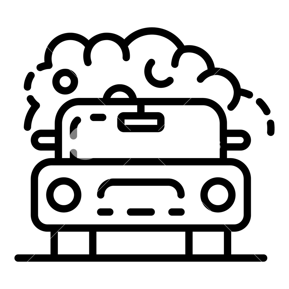 1000x1000 Car Washing Icon Outline Car Washing Vector Icon For Web Design