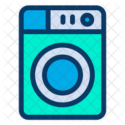256x256 Washing Machine Icon Of Colored Outline Style