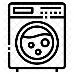 256x256 Washing Machine Icon Of Line Style