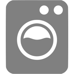 256x256 Gray Washing Machine Icon
