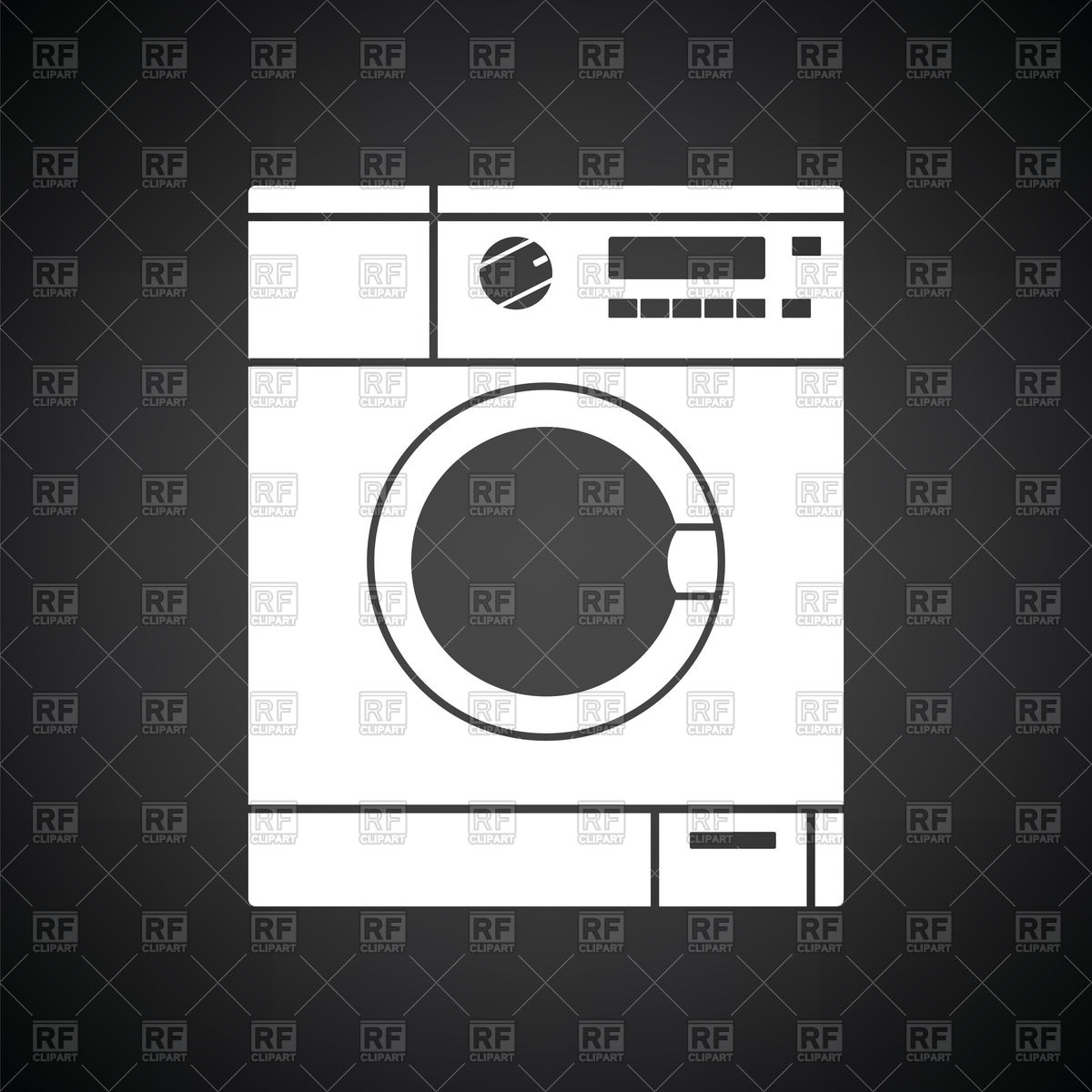 1200x1200 Washing Machine Icon Vector Image Of Signs, Symbols, Maps Angelp