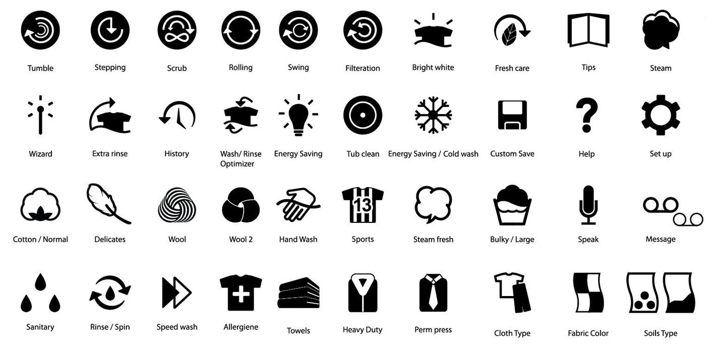 1400x688 Washing Machine Icons