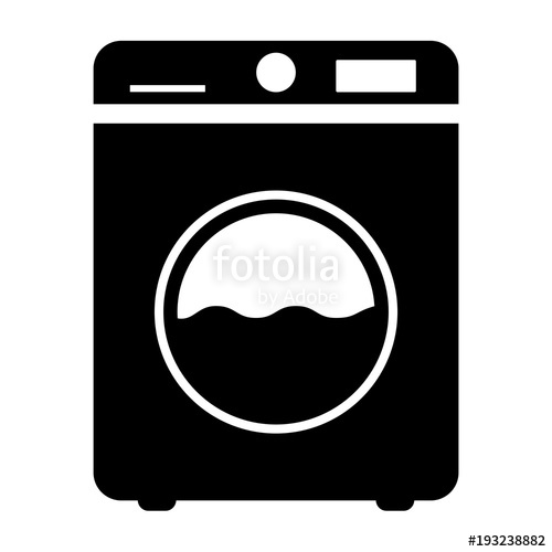 500x500 Washing Machine Icon Vector Stock Image And Royalty Free Vector