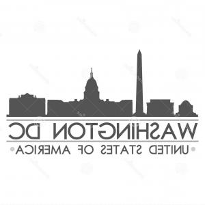 300x300 Stock Illustration Washington Dc Skyline Silhouette Design City