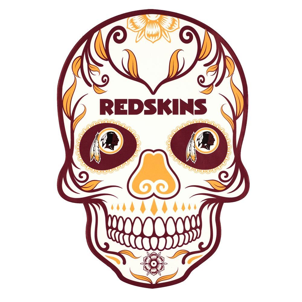 1000x1000 Applied Icon Nfl Washington Redskins Outdoor Skull Graphic Small