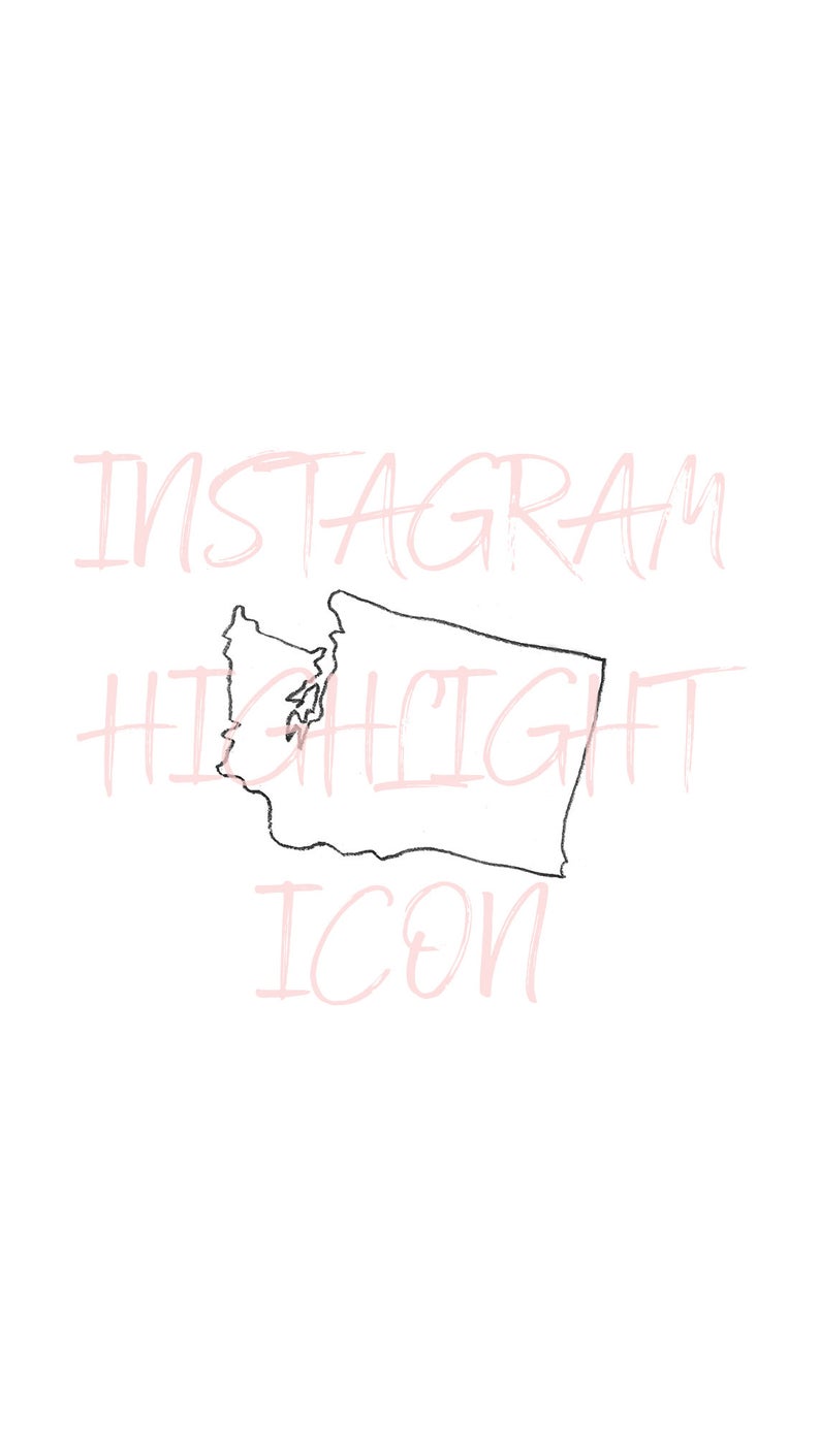 794x1411 Washington State Icon Instagram Highlight Cover Ig Story Etsy