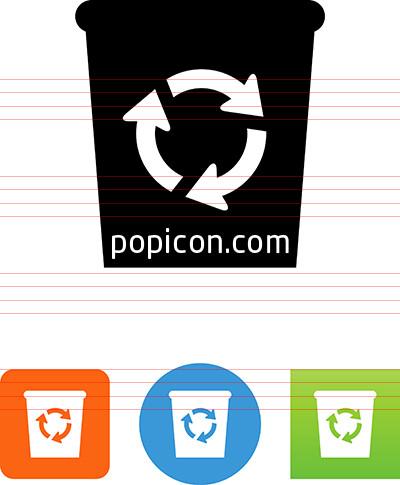 400x485 Recycling Basket Icon