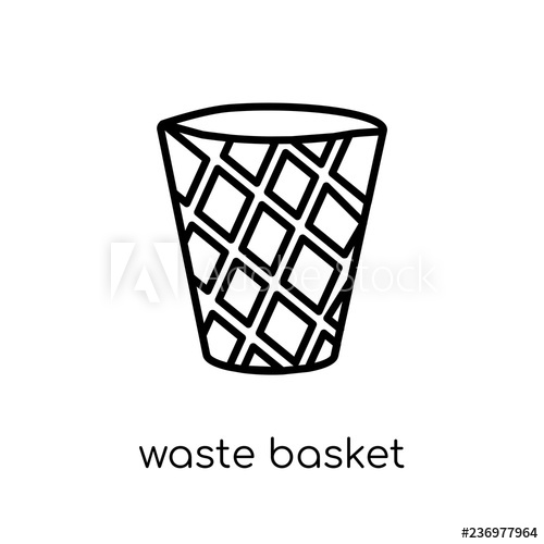 500x500 Waste Basket Icon From Furniture And Household Collection