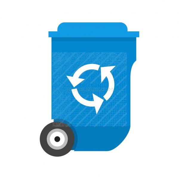 600x600 Recycle Bin Flat Multicolor Icon