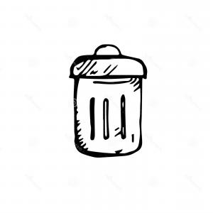 300x300 Thin Line Trash Bn Vector Catchsplace