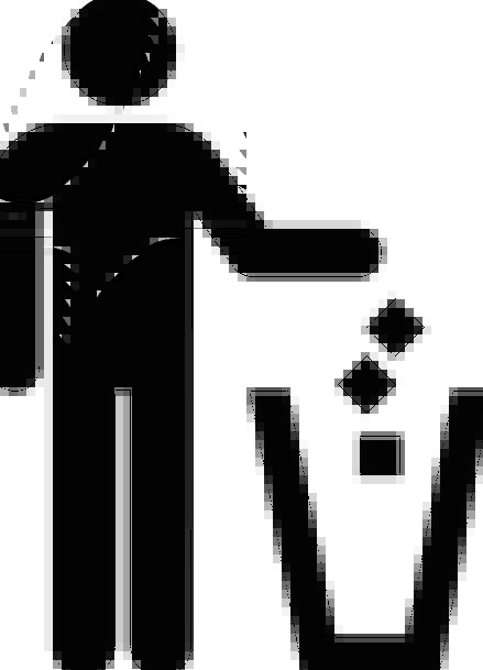 439x609 Litter, Disorder, Removal, Person, Being, Disposal, Icon, Trash