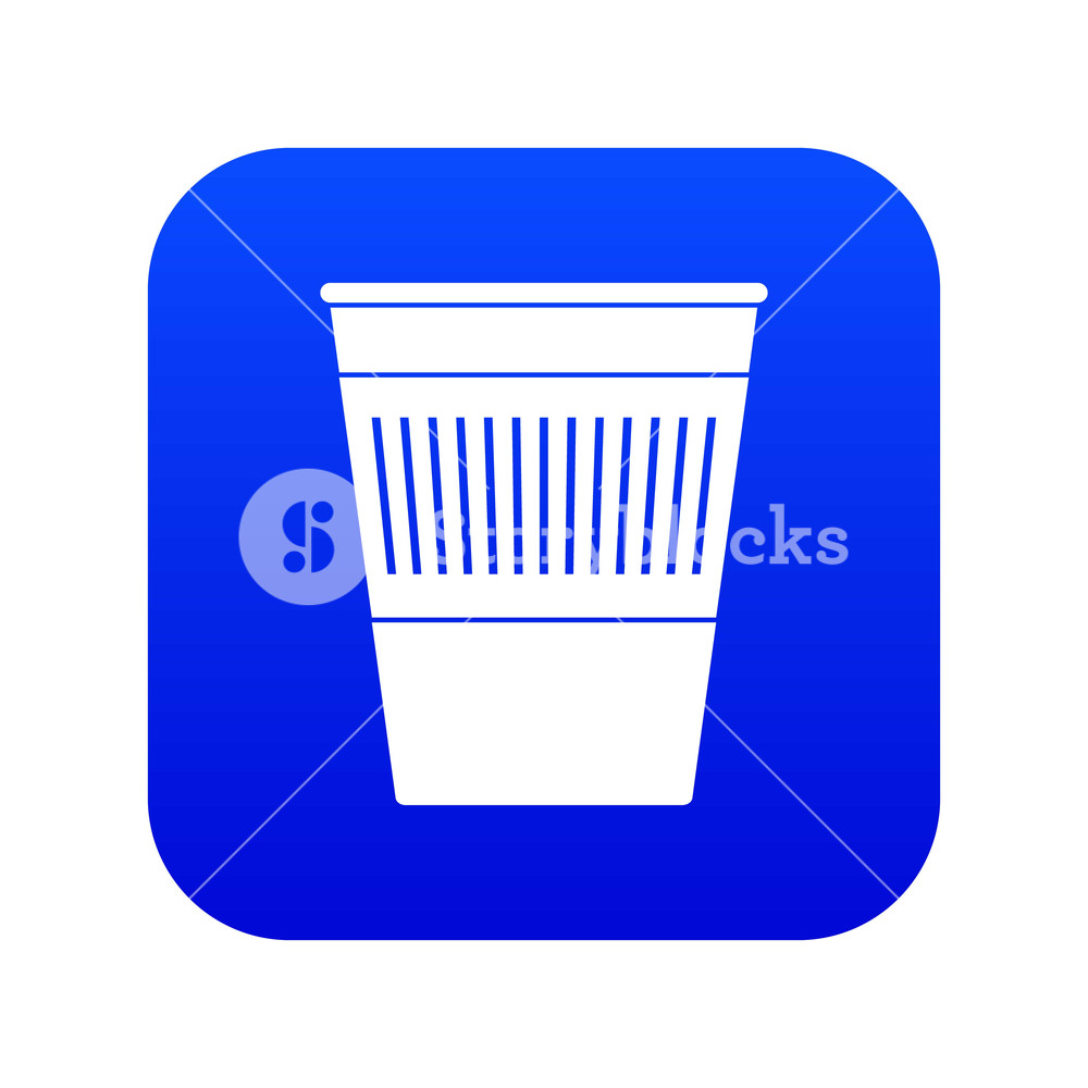 1000x1000 Plastic Office Waste Bn Digital Blue For Any Design Isolated