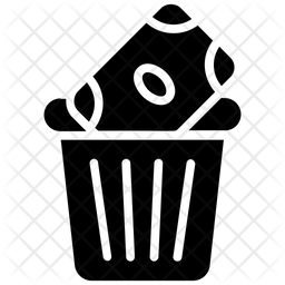 256x256 Money Waste Icon Of Glyph Style