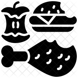 256x256 Food Waste Icon Of Glyph Style