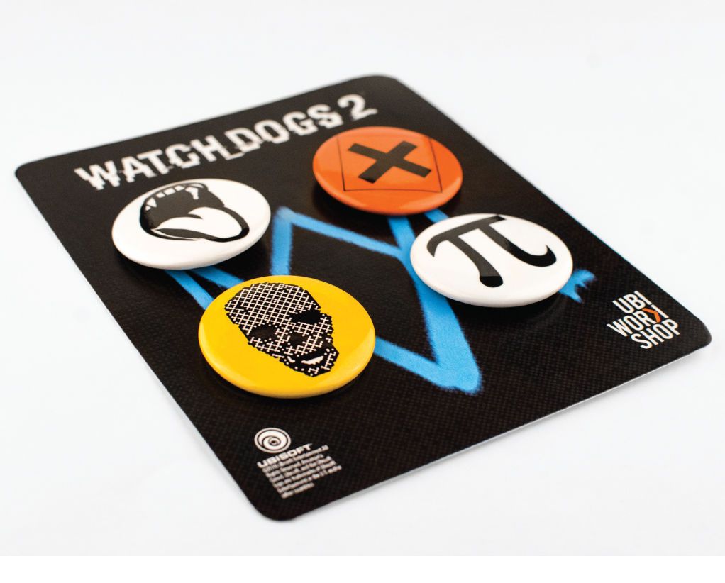 1022x822 Watch Dogs Pins Set Ubi Workshop Hacklife Dog Pin, Dogs