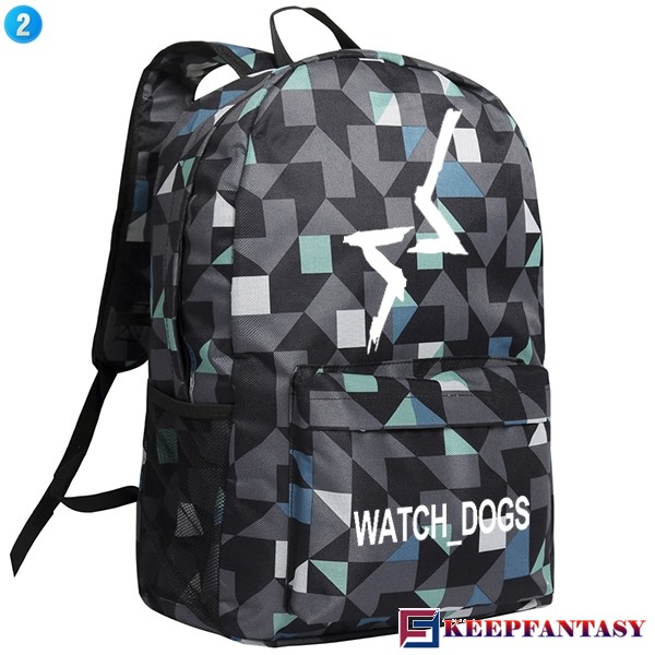 600x600 Watch Dogs Icon Lattice Backpack Schoolbags