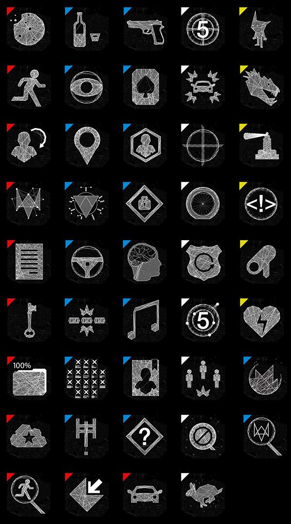 600x1080 Watch Dogs Graphic Direction On Behance Game Icons