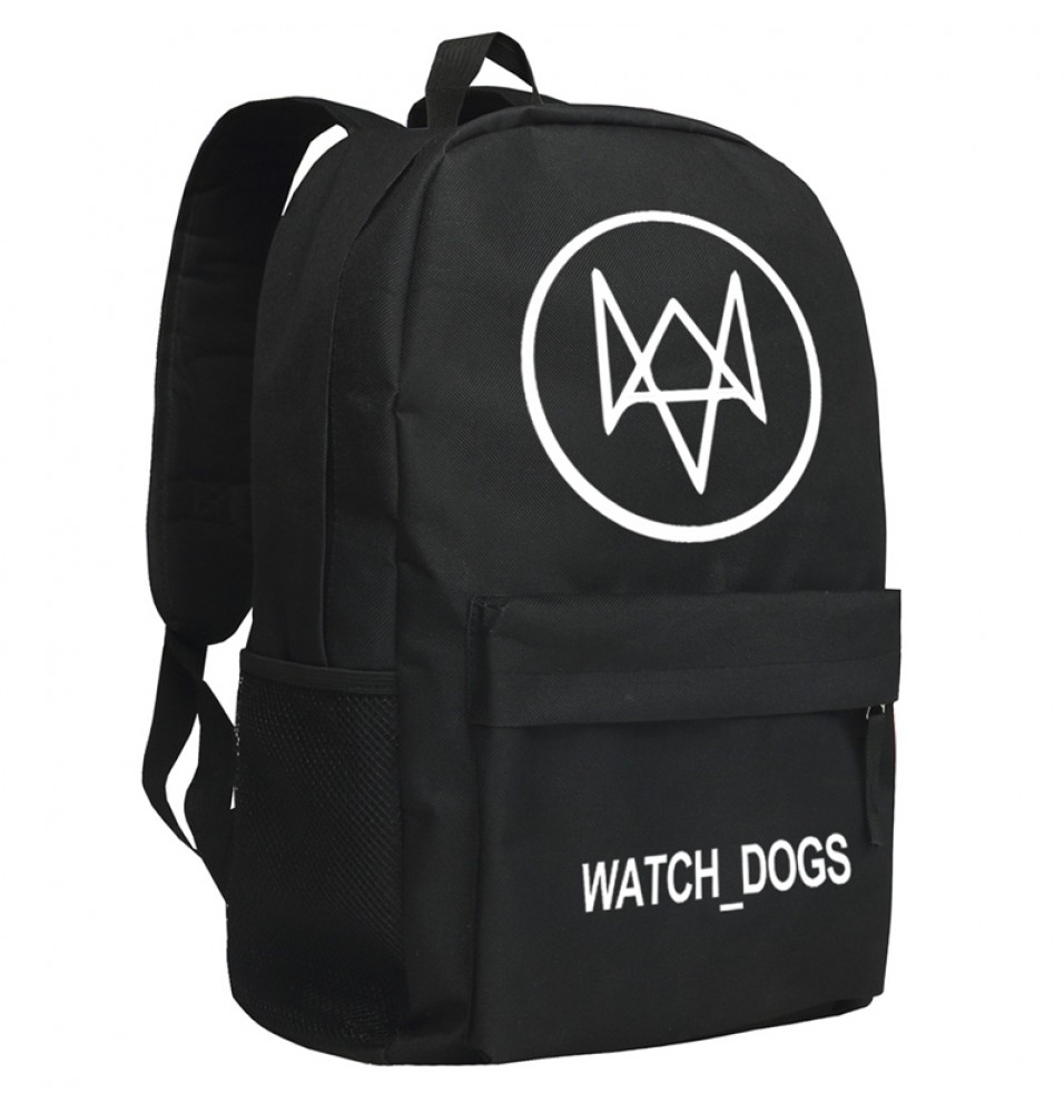 956x1000 Watch Dogs Icon Black Schoolbag Backpacks
