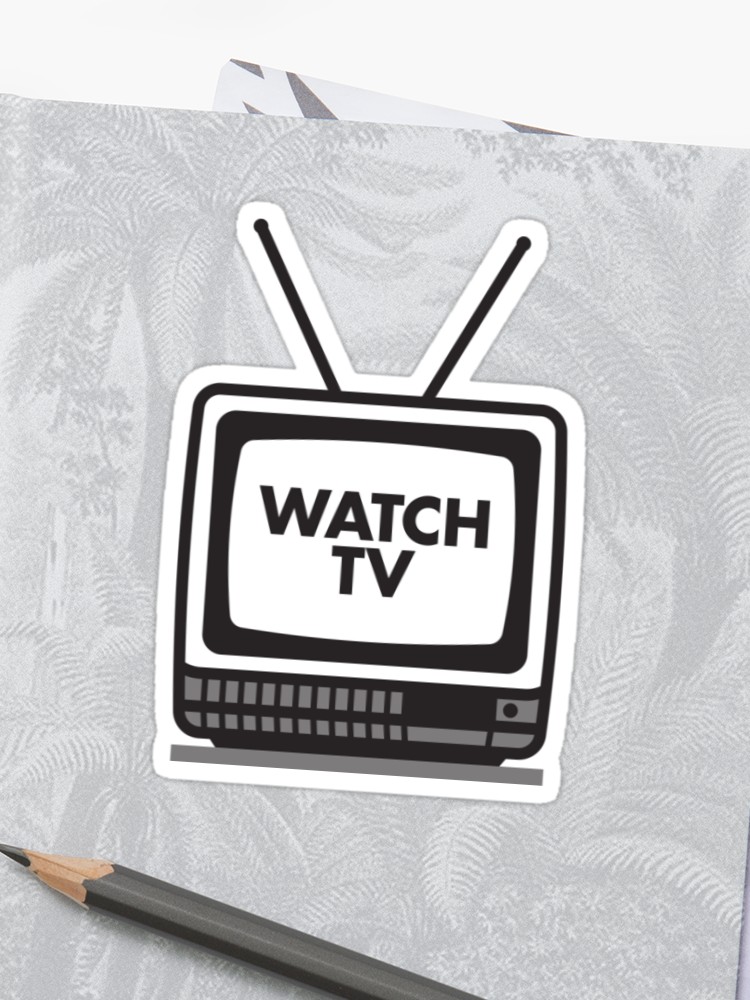 750x1000 Watch Tv Icon Sticker