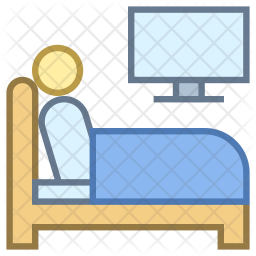 256x256 Watch Tv Icon Of Colored Outline Style