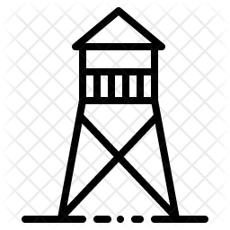 256x256 Watchtower Icon Of Line Style