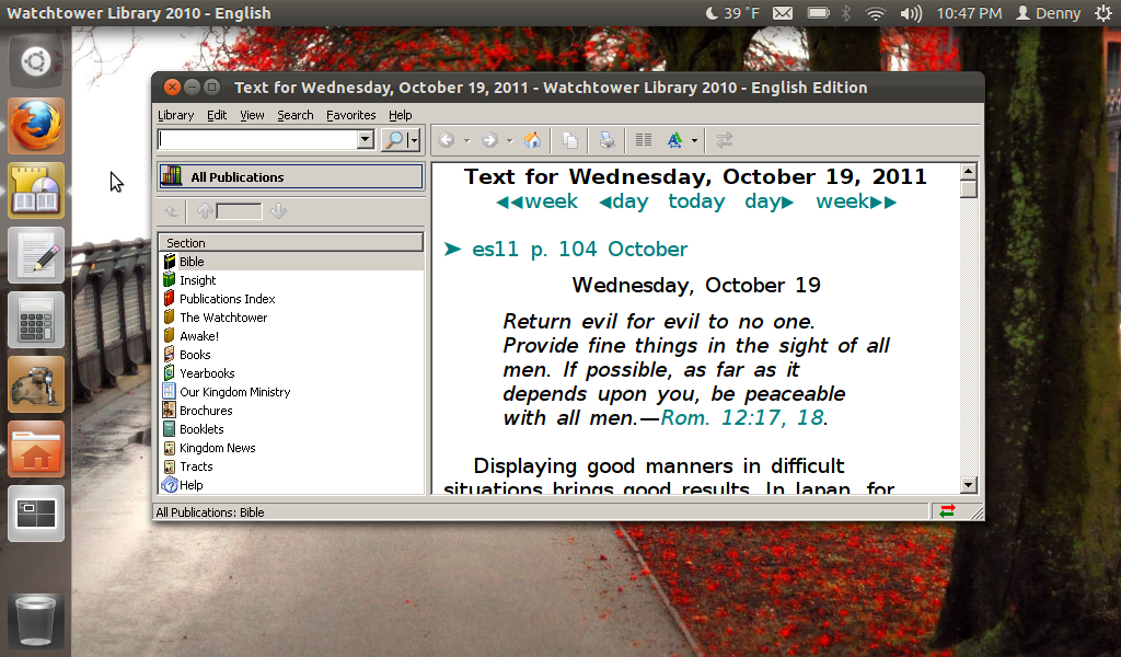 1024x600 Denny's Home World Watchtower Library Under Ubuntu