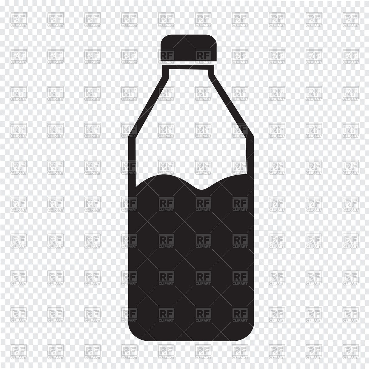 1200x1200 Water Bottle Icon Vector Image Of Objects Tumdee