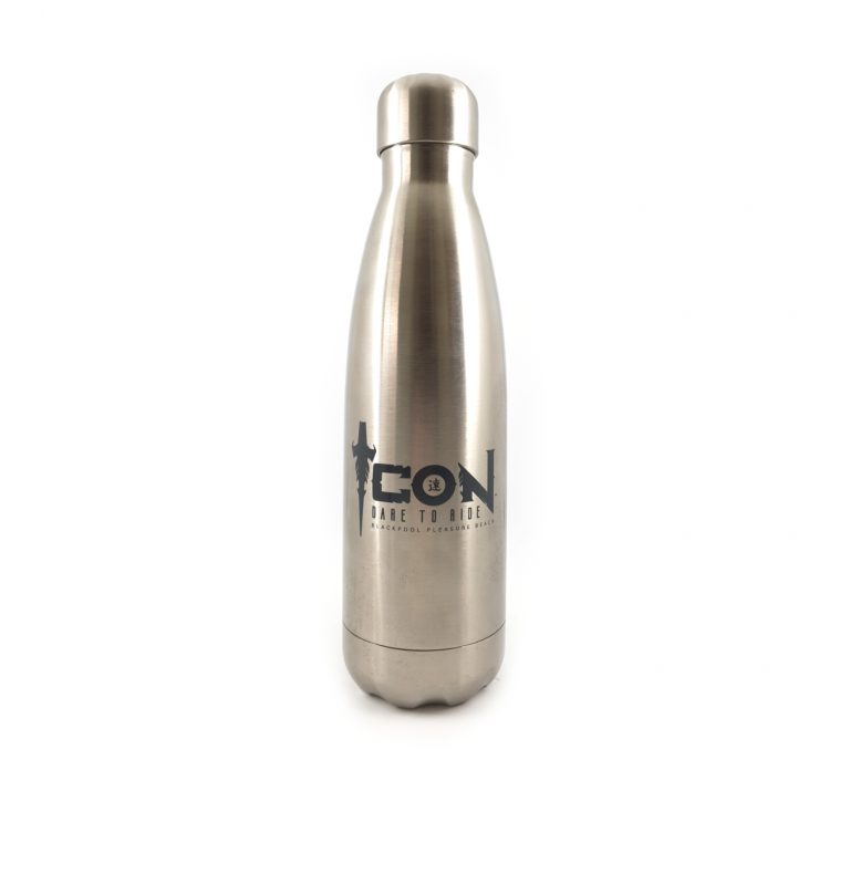 768x800 Icon Metal Water Bottle Silver Blackpool Pleasure Beach