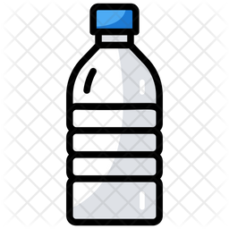 256x256 Water Bottle Icon Of Colored Outline Style