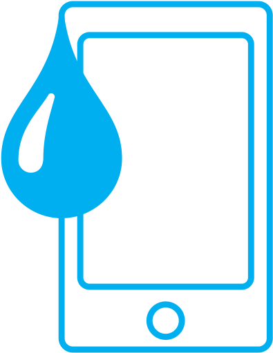395x511 Hd Phone Water Damage Icon Transparent Png Image Download