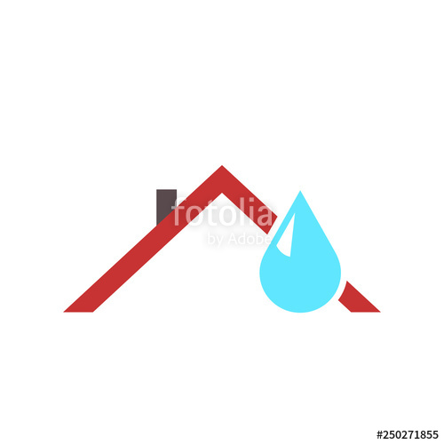 500x500 Ceiling Leak Icon Water Damage Clipart Image Isolated On White