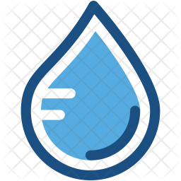 256x256 Water Drop Icon Of Colored Outline Style