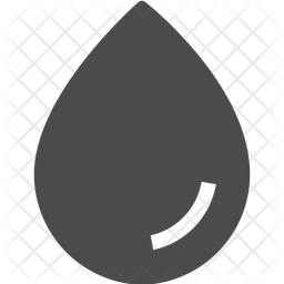256x256 Water Drop Icon Of Glyph Style