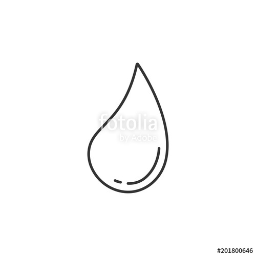 500x500 Water Drop Icon Simple Element Illustration Water Drop Symbol