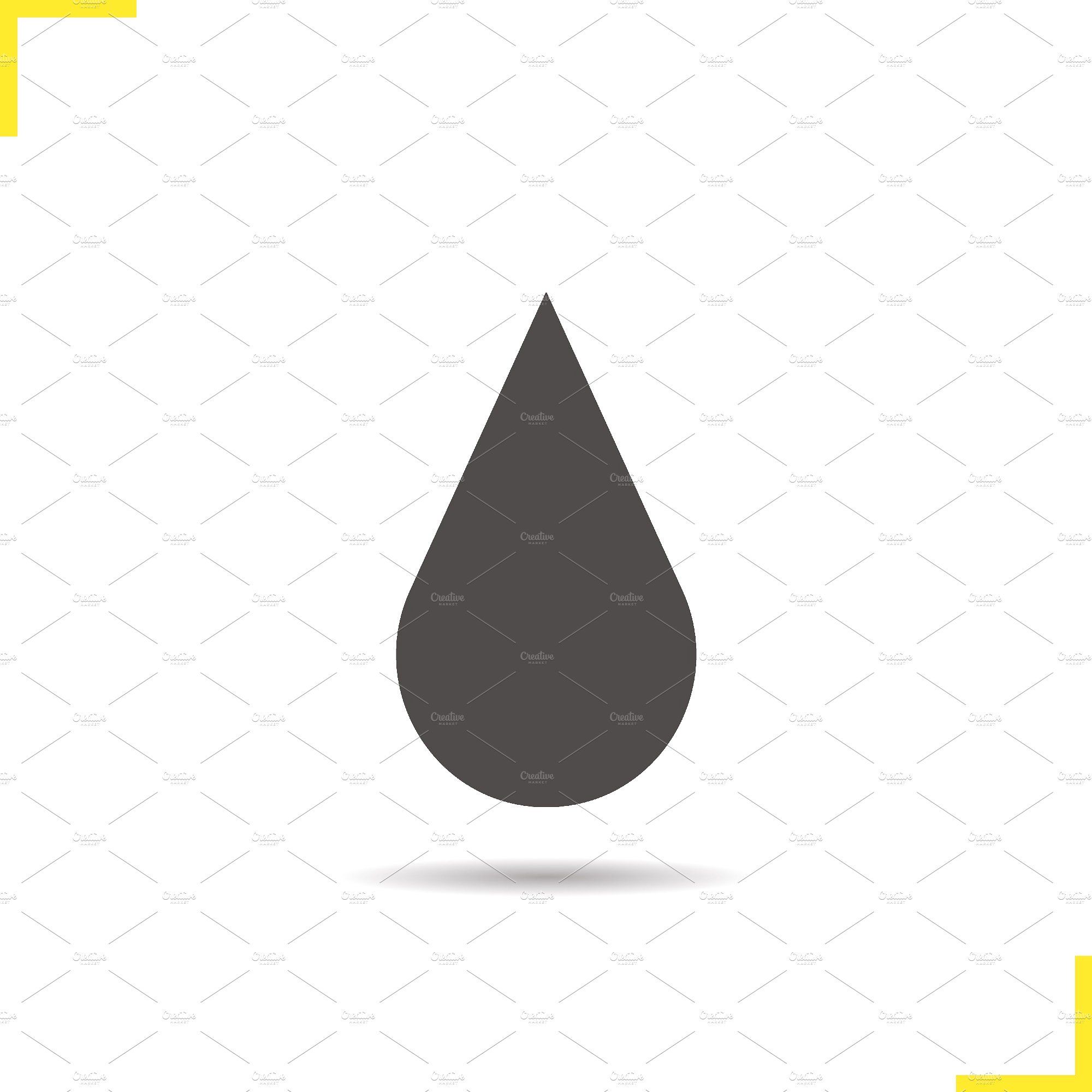 2000x2000 Water Drop Icon Vector