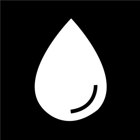 490x490 Water Drop Icon Vector Illustration