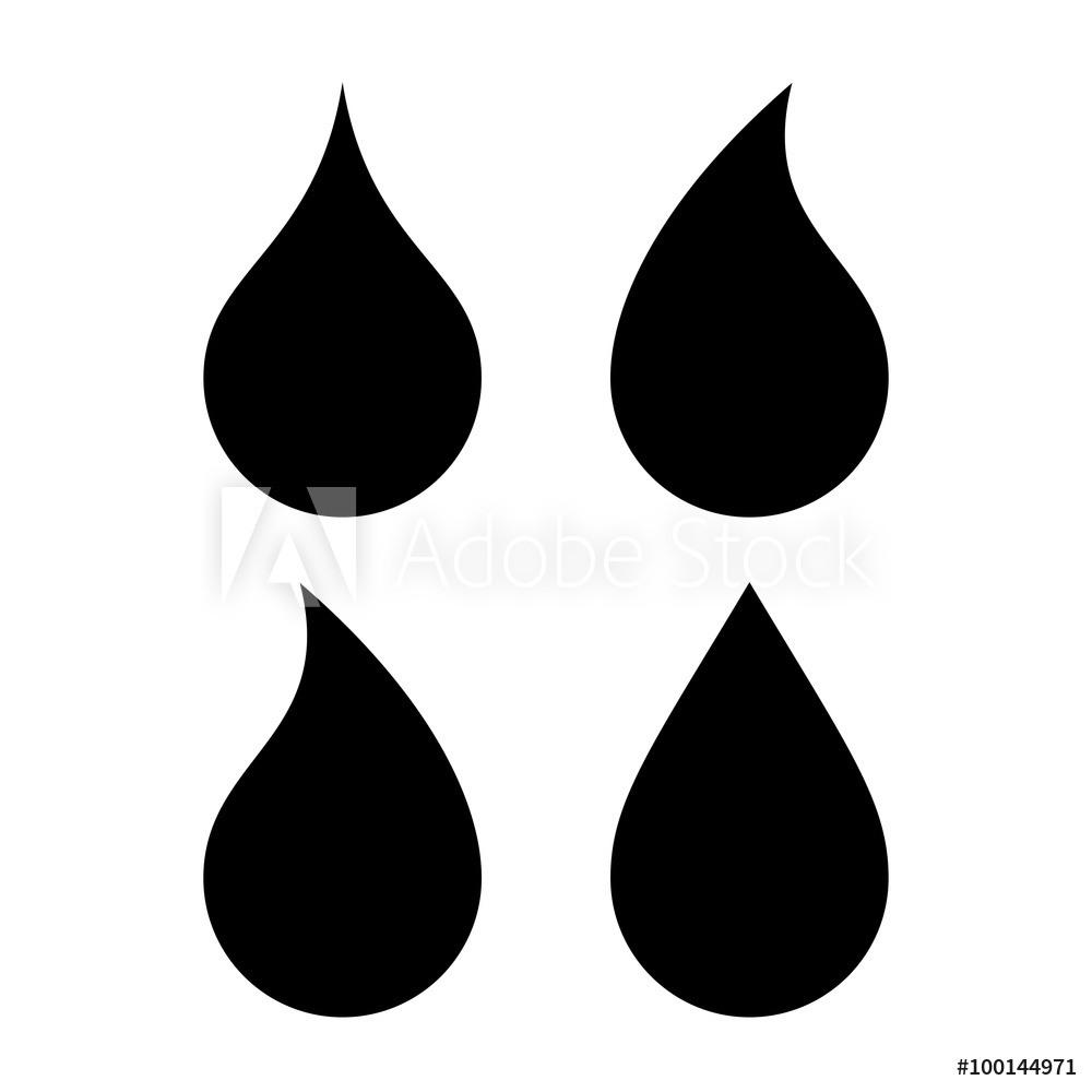 1000x1000 Fotografie, Obraz Water Drop Icon Posters Cz