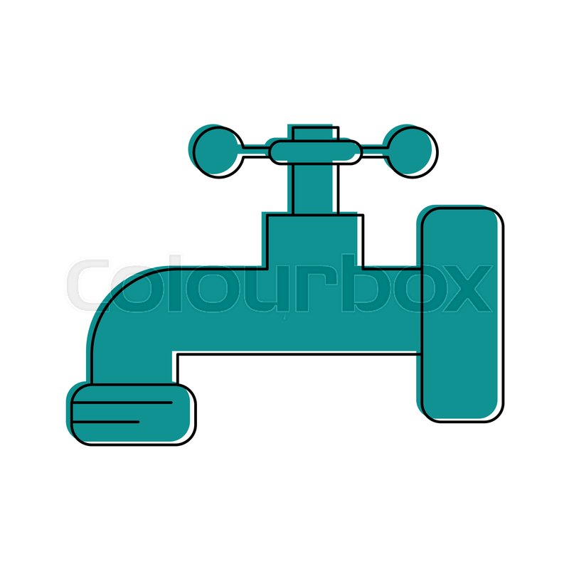 800x800 Water Faucet Icon Image Vector Stock Vector Colourbox