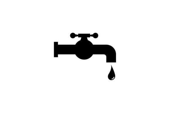 580x386 Water Faucet Icon Vector Graphic