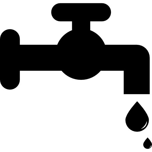 512x512 Water Faucet With Water Droplet Icons Free Download