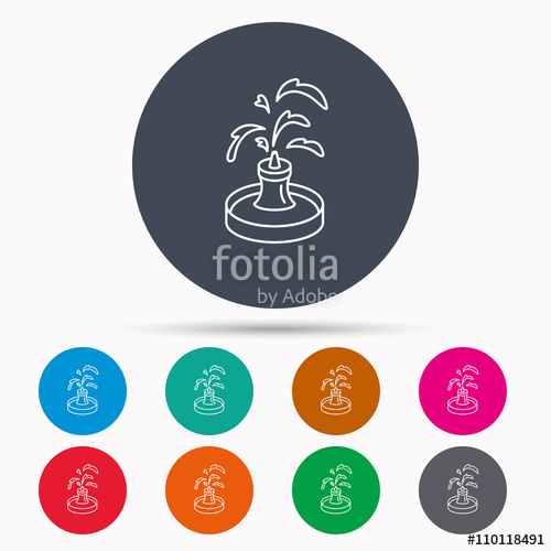 500x500 Fountan Water In Park Sign Stock Image And Royalty Free