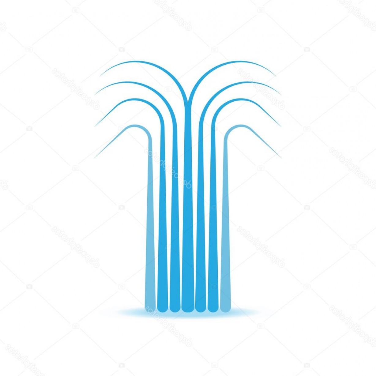 1228x1228 Stock Illustration Water Fountain Vector Symbol Icon Soidergi