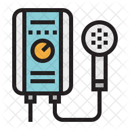 256x256 Water Heater Icon Of Colored Outline Style