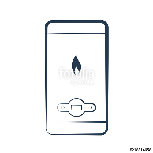 500x500 Gas Hot Water Heater Icon Stock Image And Royalty Free Vector