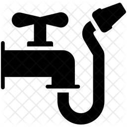 256x256 Water Hose Icon Of Glyph Style