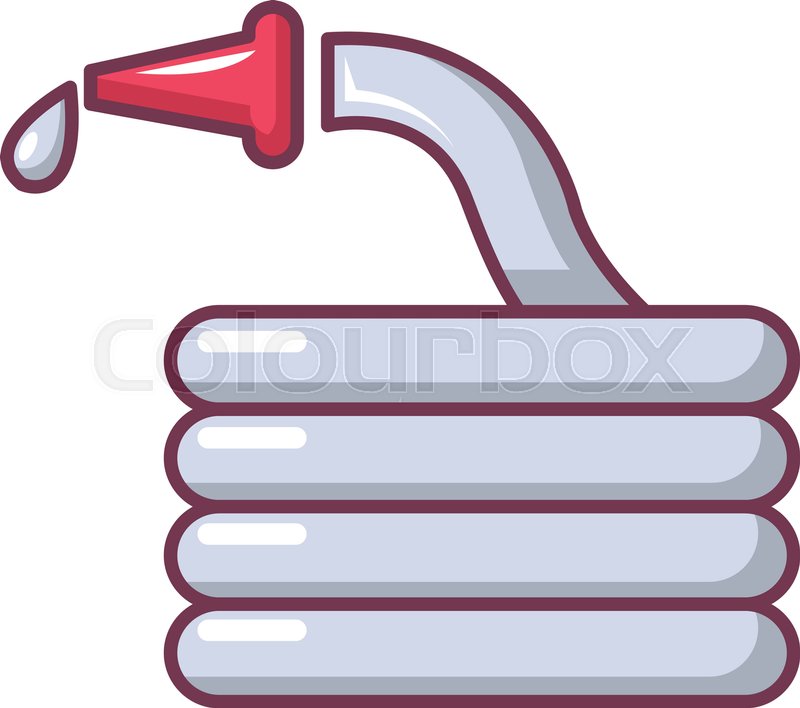 800x708 Water Hose Icon Cartoon Illustration Stock Vector Colourbox