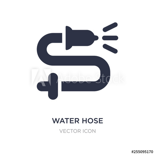 500x500 Water Hose Icon On White Background Simple Element Illustration