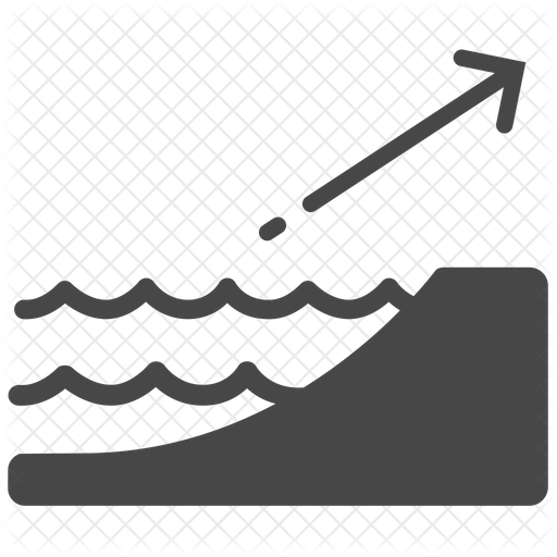 Rising Water Level Icon Of Glyph Style 512x512 Rising Water Level Icon Of Glyph Style