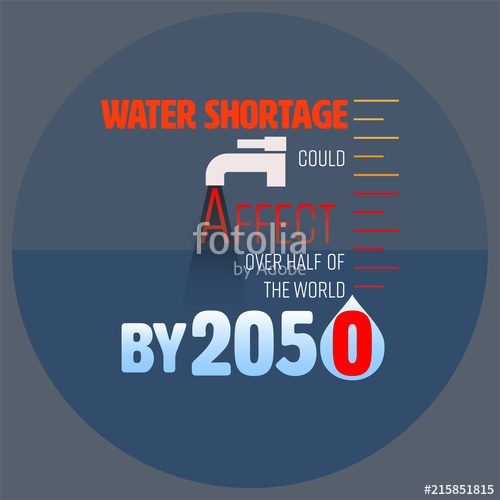 Typographic Design With Tap And Water Level Icon As Gimmicks Pay 500x500 Typographic Design With Tap And Water Level Icon As Gimmicks Pay