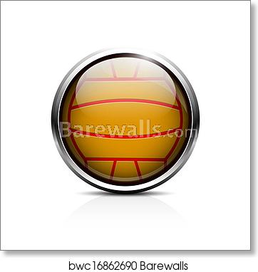 Water Polo Ball Icon, Art Print Barewalls Posters Prints 362x382 Water Polo Ball Icon, Art Print Barewalls Posters Prints